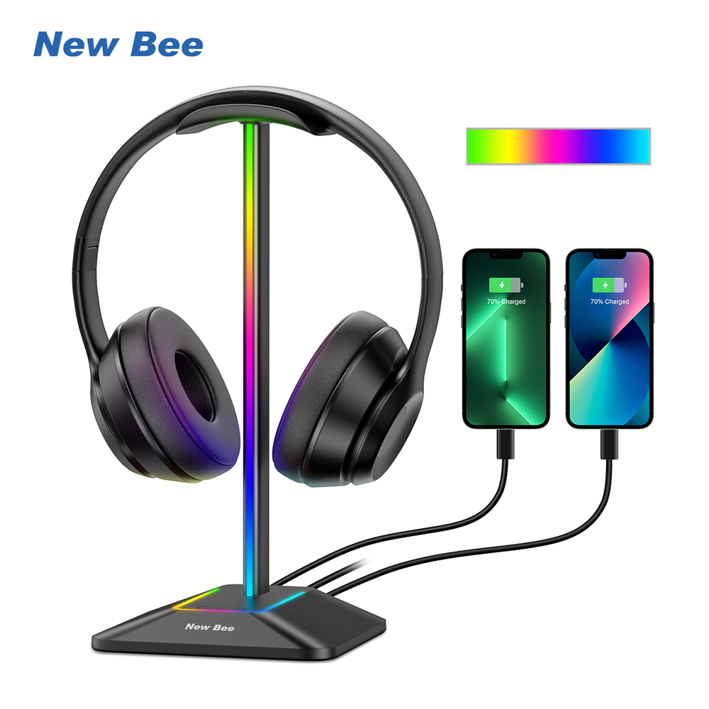 Gaming Equipment Accessories - Neuer Bee Z8 RGB-Kopfhörerständer mit 2
