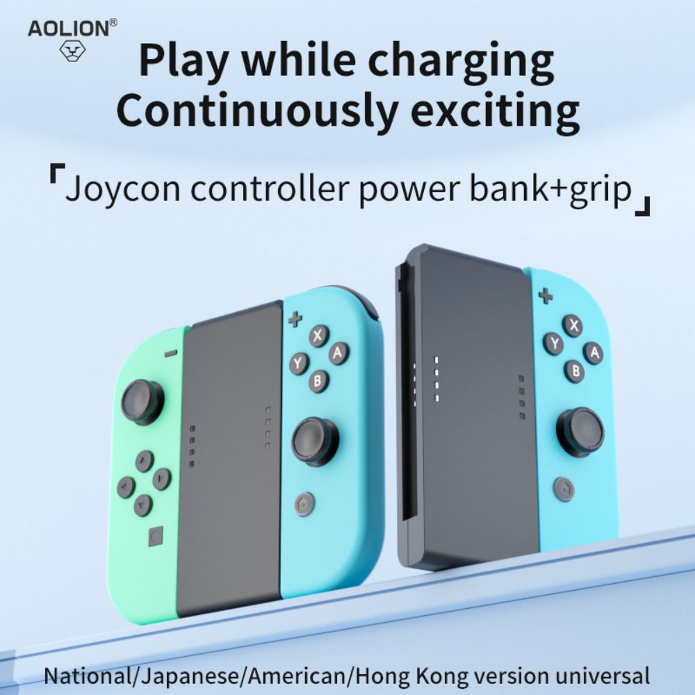 Gaming Accessories Nintendo Switch - AOLION Tragbarer Switch Joncon Ladegriff 3400mAh