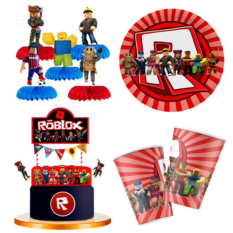 Gaming Accessories Roblox - Roblox Thema Geburtstags feier Pappbecher Teller