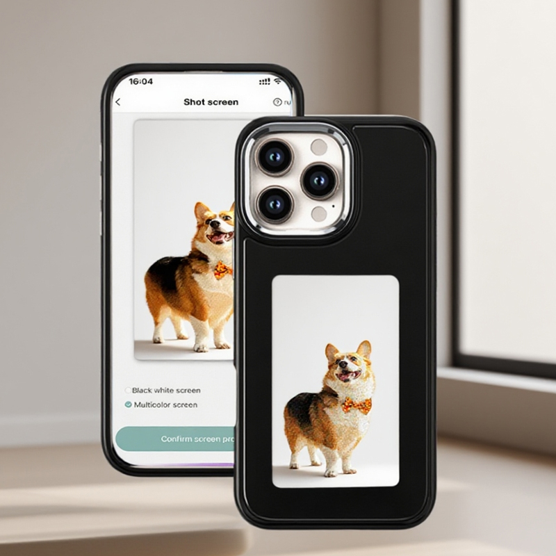 Gaming Equipment Accessories - DIY E-Ink-Bildschirm-Telefonhülle NFC für iPhone 15