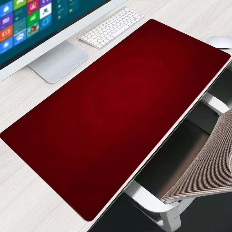 Gaming Accessories Laptop - Rotes Mauspad für Büro, erweiterte Schreibtischunterlage