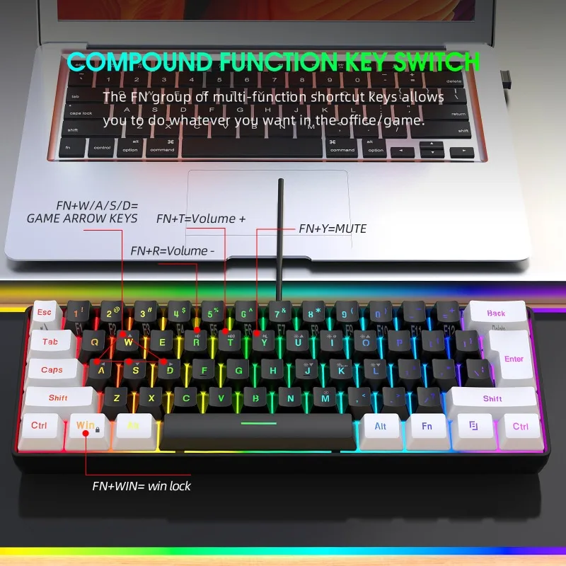 Tastatur und Maus 60% Computer – Gaming Accessories Combo Bewertung und Preis