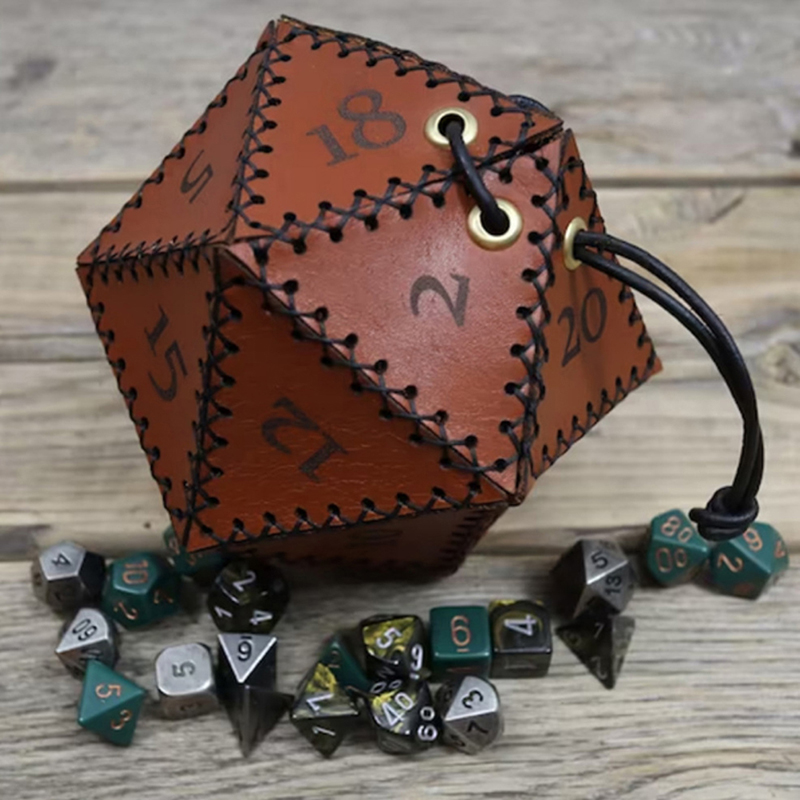 Leder-D20-Würfelbeutel, polygo – Gaming Accessories Ideas Bewertung und Preis