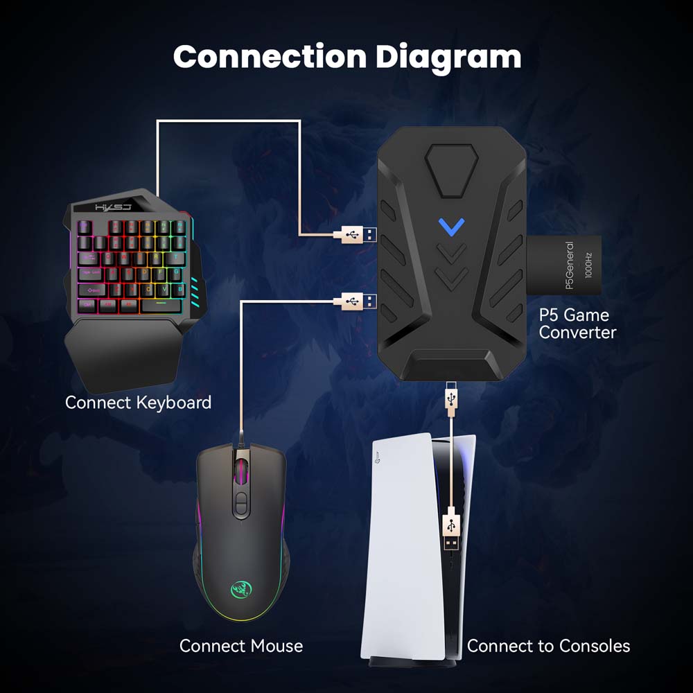 USB-C-Konverter für PS5 Gaming – Gaming Accessories Combo Bewertung und Preis