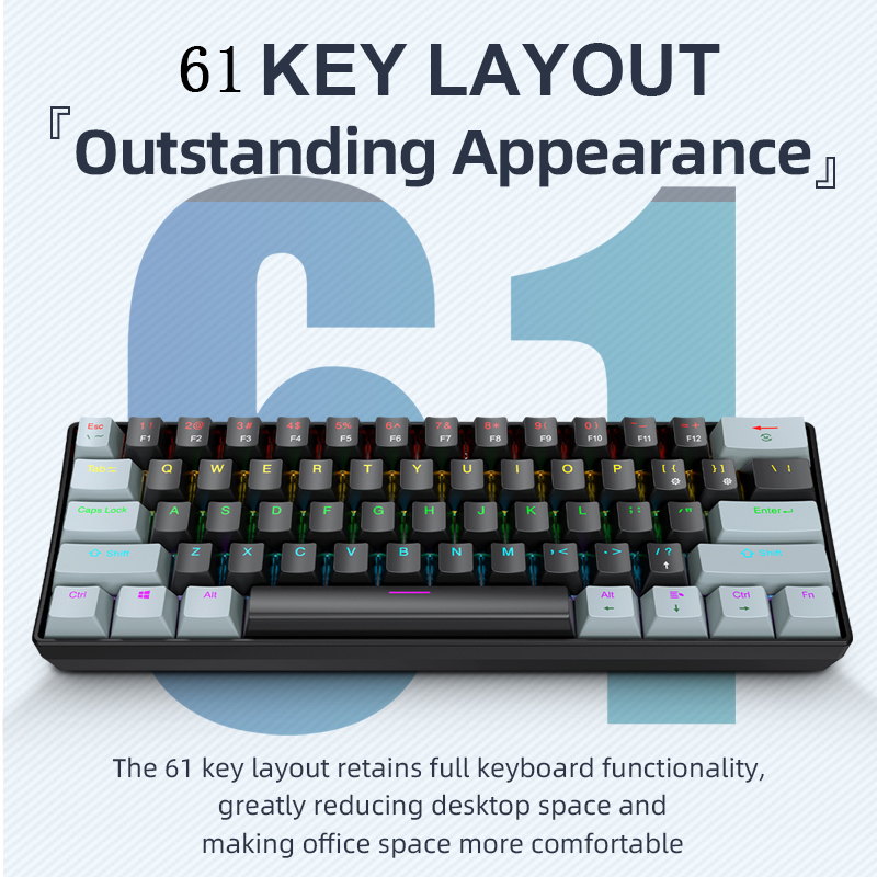K61 Kabelgebundene Mechanische – Gaming Accessories Combo Bewertung und Preis